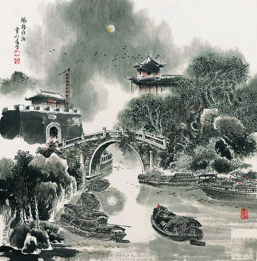 Cao Renrong Suzhou Park und Kunst Chinesische Ölgemälde